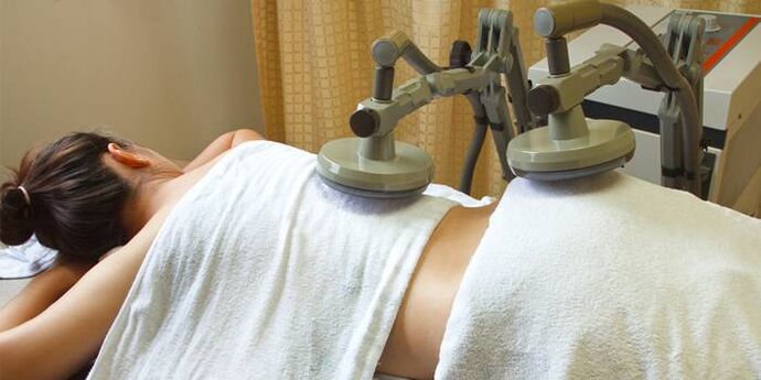 Physiotherapie Behandlung fir Réck Schmerz