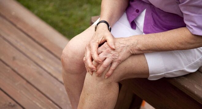 Knéi Schmerz bei Arthritis an Arthrosis